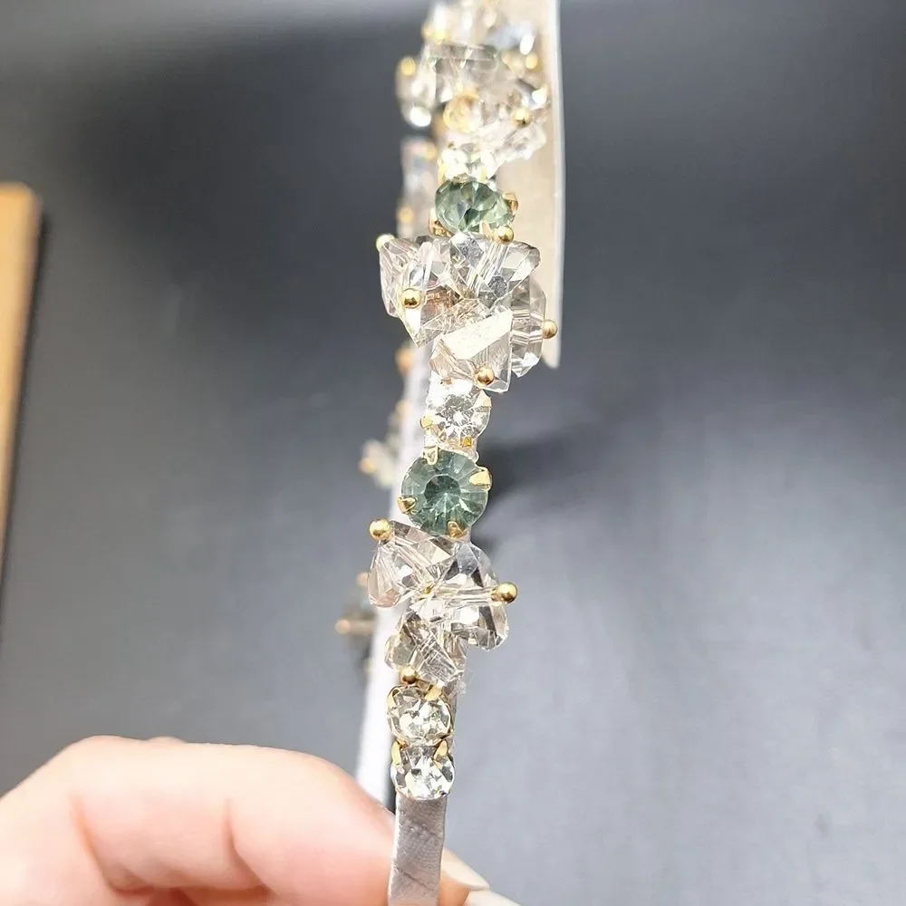 Bedazzled magpie headband crystal cluster crown